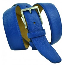 Мужской классический кожаный ремень для брюк "Липецк", синий (арт. 102859)