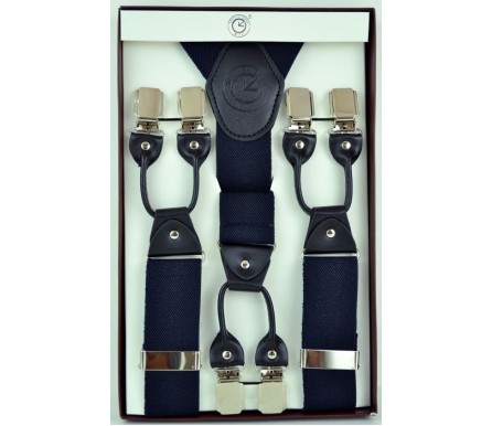 Мужские премиум подтяжки для костюма в подарочной упаковке "Братск", цвет черный (арт. 102809) 