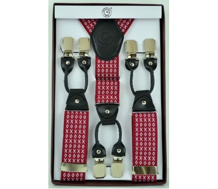 Мужские премиум подтяжки для костюма в подарочной упаковке "Балашиха", цвет разноцветный (арт. 102801) 