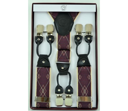 Мужские премиум подтяжки для костюма в подарочной упаковке "Новый Орлеан", цвет разноцветный (арт. 102790) 