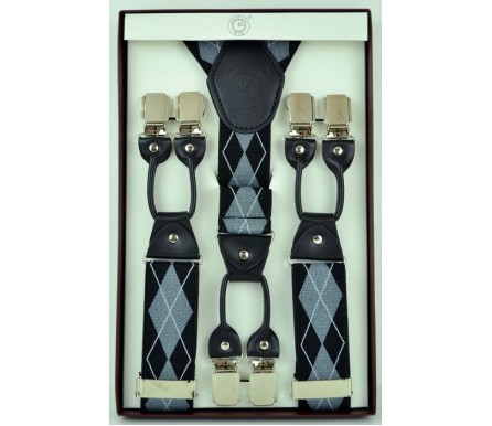 Мужские премиум подтяжки для костюма в подарочной упаковке "Уичито", цвет разноцветный (арт. 102788) 