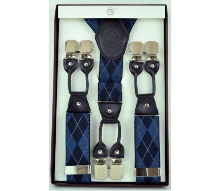 Мужские премиум подтяжки для костюма в подарочной упаковке "Талса", цвет разноцветный (арт. 102786) 