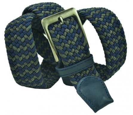Мужской текстильный ремень резинка для джинс "Арлингтон", разноцветный (арт. 102468) 