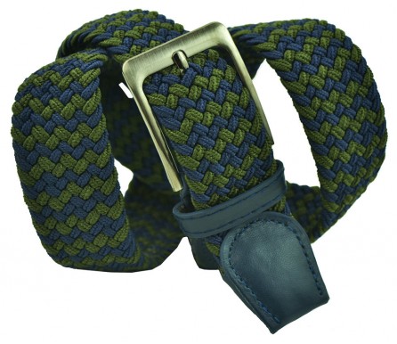 Мужской текстильный ремень резинка для джинс "Кливленд", разноцветный (арт. 102466) 