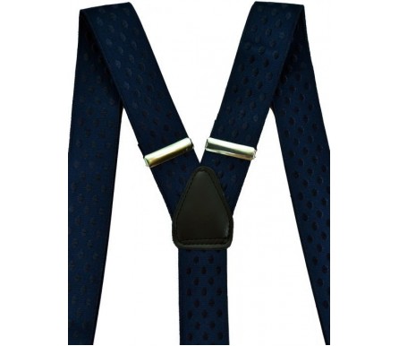 Подтяжки мужские для костюма с шелкографией "Бирмингем", цвет темно-синий (арт. 102990) 