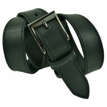 Мужской классический кожаный ремень для брюк "Прокопьевск", черный (арт. 102264)