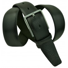 Мужской классический кожаный ремень для брюк "Пенза", черный (арт. 102258)