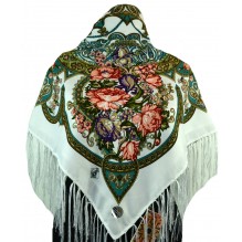 Шерстяной платок с кистями 120см ИЛАРИЯ (арт. 200589)