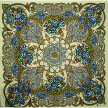 Шерстяной платок с кистями 120см ИЛОНА (арт. 200590)