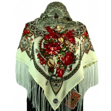 Шерстяной платок с кистями 120см ИНЕССА (арт. 200592)