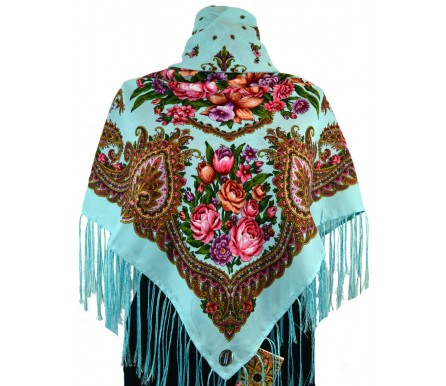 Шерстяной платок с кистями 120см ИННА (арт. 200593) 