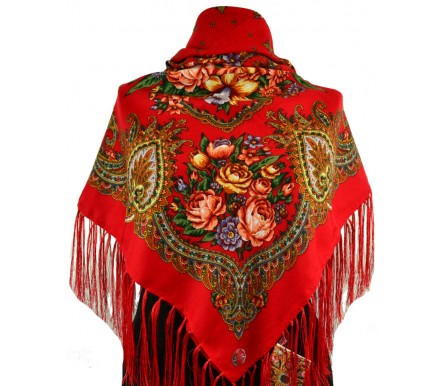 Шерстяной платок с кистями 120см ИРОИДА (арт. 200600) 