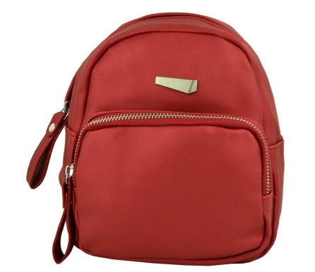 Рюкзак из Экокожи мини (арт. 201159) цвет красный 