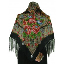 Шерстяной платок с кистями 120см МАРИНА (арт. 200649)