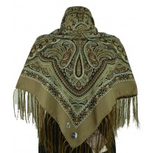 Шерстяной платок с кистями 120см МИЛА (арт. 200660)